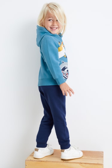 Kinder Buben - Set - Hoodie und Jogginghose - 2 teilig - blau
