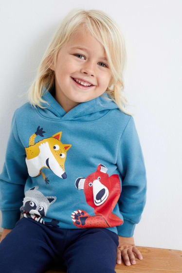 Kinder Buben - Set - Hoodie und Jogginghose - 2 teilig - blau