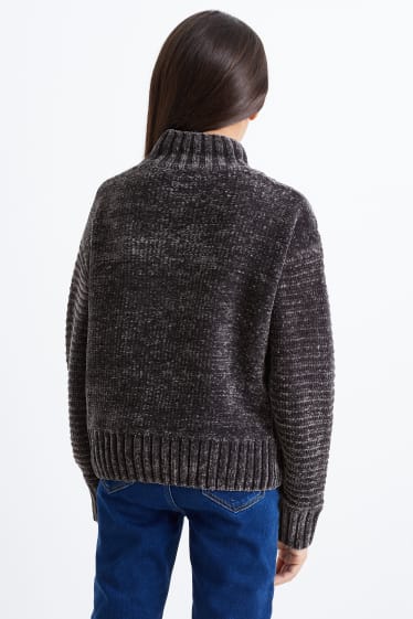 Children - Chenille jumper - gray