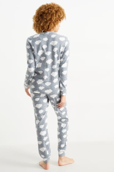 Dona - Pijama polar - estampat - blau