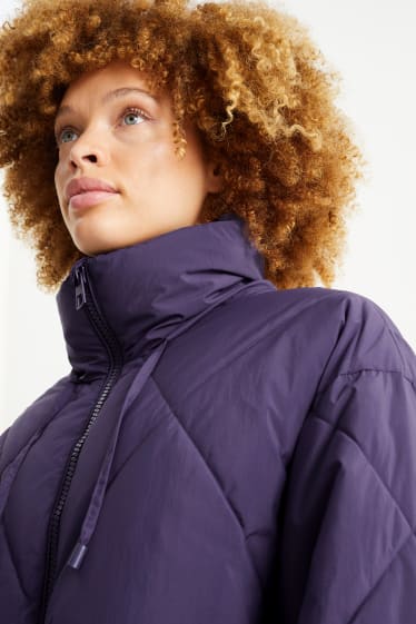 Women - Quilted jacket - purple