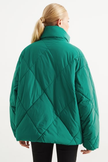 Damen - Steppjacke - dunkelgrün