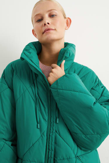 Damen - Steppjacke - dunkelgrün