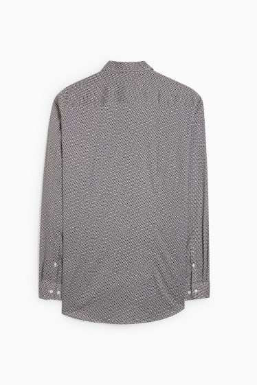Home - Camisa formal - slim fit - Kent - fàcil de planxar - negre/blanc