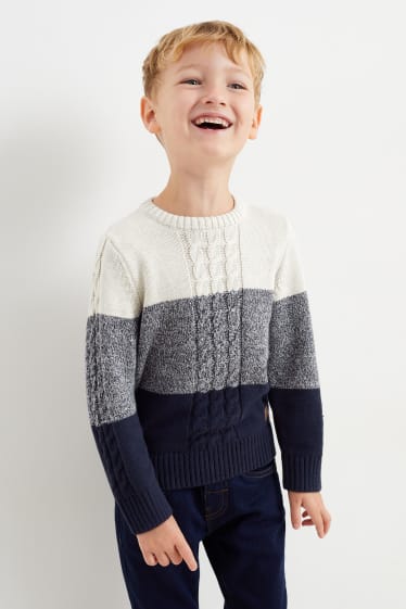 Enfants garçons - Pullover - bleu foncé