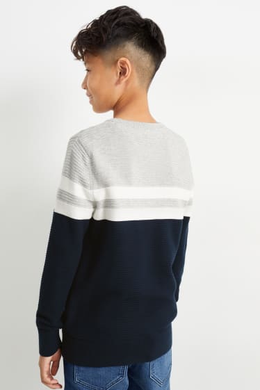 Kinderen: jongens - Trui - donkerblauw