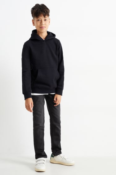 Kinder Buben - Slim Jeans - Thermojeans - Jog Denim - dunkeljeansgrau