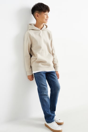 Enfants garçons - Jean de coupe droite - jean doublé - jog denim - jean bleu