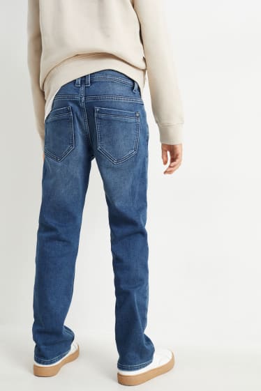 Kinder - Straight Jeans - Thermojeans - Jog Denim - jeansblau