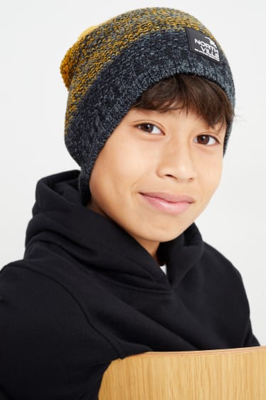 Kinder Jungen - Ski-Mütze - gelb