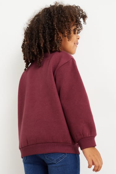 Bambine - Confezione da 2 - unicorno - felpa - rosso / beige