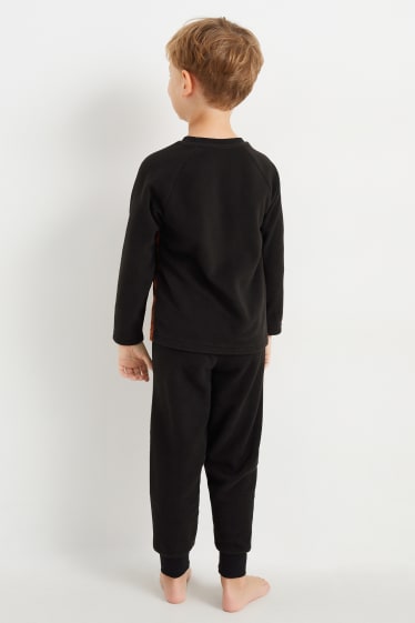 Bambini - Jurassic Park - pigiama in pile - 2 pezzi - nero