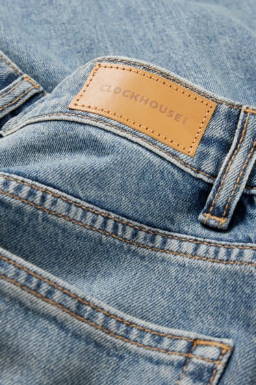 Jóvenes - CLOCKHOUSE - wide leg jeans - high waist - vaqueros - azul claro