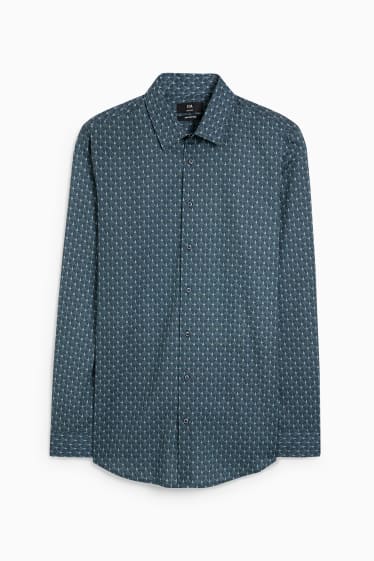 Herren - Businesshemd - Slim Fit - Kent - petrol