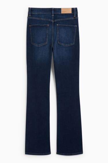 Women - Bootcut jeans - mid-rise waist - LYCRA® - blue denim