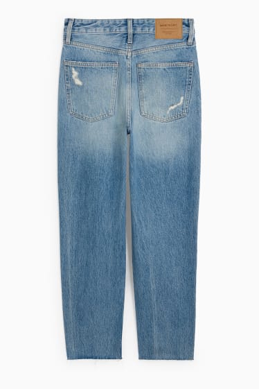 Donna - Mom jeans - vita alta - jeans azzurro
