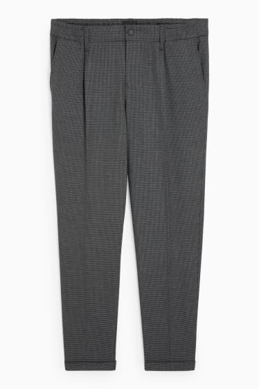 Pánské - Kalhoty chino - tapered fit - tmavošedá