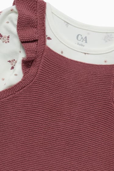 Bébés filles - Ensemble pour bébé - 2 pièces - rose foncé