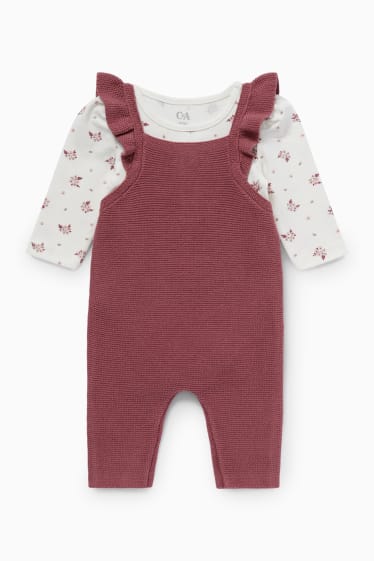 Bébés filles - Ensemble pour bébé - 2 pièces - rose foncé