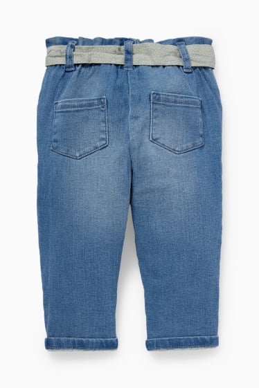Bebés niñas - Vaqueros para bebé - vaqueros térmicos - vaqueros - azul claro