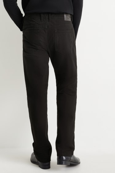 Bărbați - Pantaloni termoizolanți - regular fit - negru