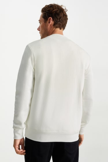 Herren - Sweatshirt - cremeweiß