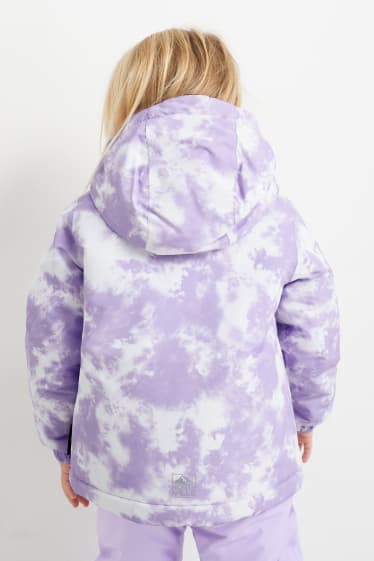Bambini - Giacca da sci con cappuccio - viola chiaro