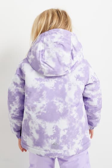 Kinder Mädchen - Skijacke mit Kapuze - wasserdicht - hellviolett