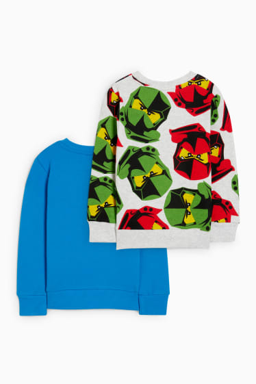 Kinderen: jongens - Set van 2 - Lego Ninjago - sweatshirt - blauw