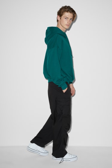 Men - Cargo trousers - relaxed fit - black