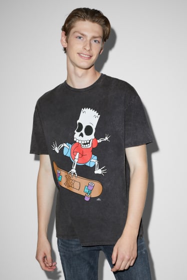 Uomo - T-shirt - I Simpsons - nero
