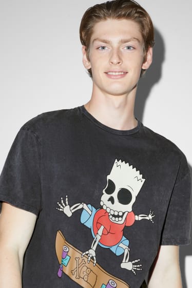 Uomo - T-shirt - I Simpsons - nero