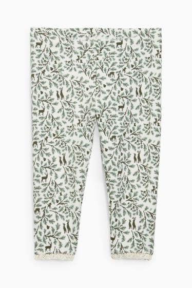 Baby: meisjes - Bambi - babyoutfit - 2-delig - lichtgroen