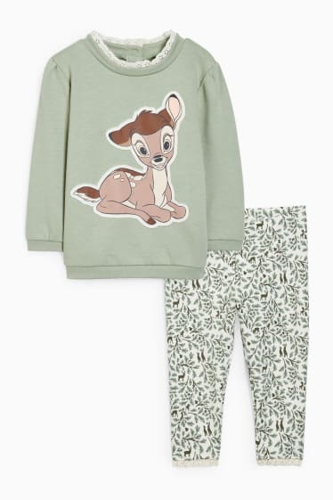 Babys - Bambi - Baby-Outfit - 2 teilig - hellgrün