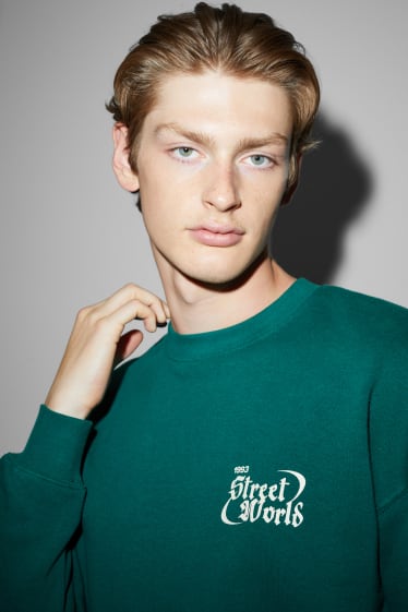 Men - Sweatshirt - dark green