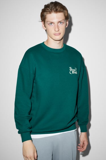 Heren - Sweatshirt - donkergroen