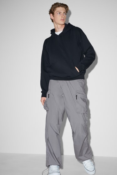 Uomo - Pantaloni cargo - relaxed fit - grigio scuro