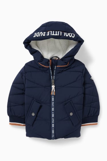 Baby Jungen - Baby-Steppjacke mit Kapuze - dunkelblau