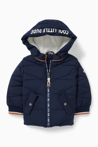 Babys - Baby-Steppjacke mit Kapuze - dunkelblau