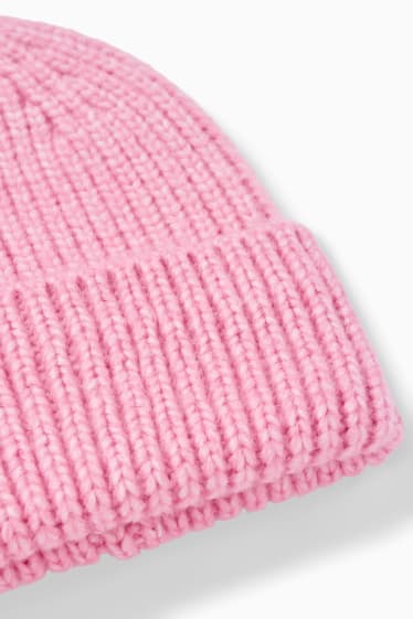 Teens & young adults - CLOCKHOUSE - knitted hat - rose