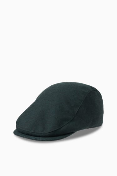 Heren - Flat cap - donkergroen