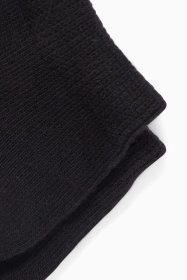 Mujer - Pack de 10 - calcetines tobilleros - negro