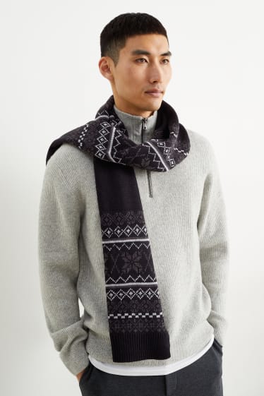 Men - Scarf  - black