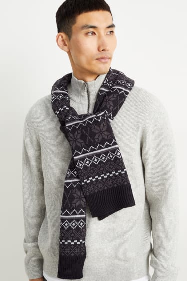 Men - Scarf  - black