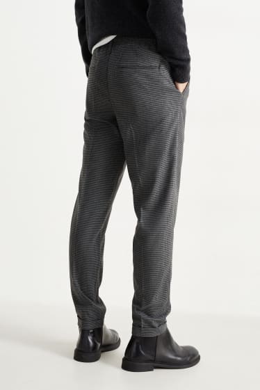 Men - Chinos - tapered fit - dark gray