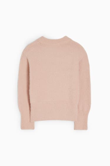 Kinder Mädchen - Pullover - Glanz-Effekt - rosa