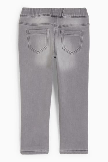 Dětské - Motiv jednorožce - skinny jeans - termo džíny - džíny - světle šedé