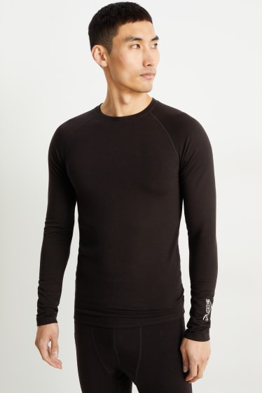 Men - Ski base layer top  - black