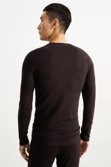 Men - Ski base layer top  - black