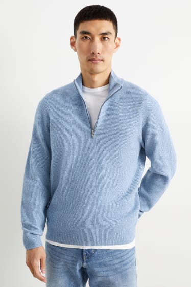 Herren - Pullover - hellblau